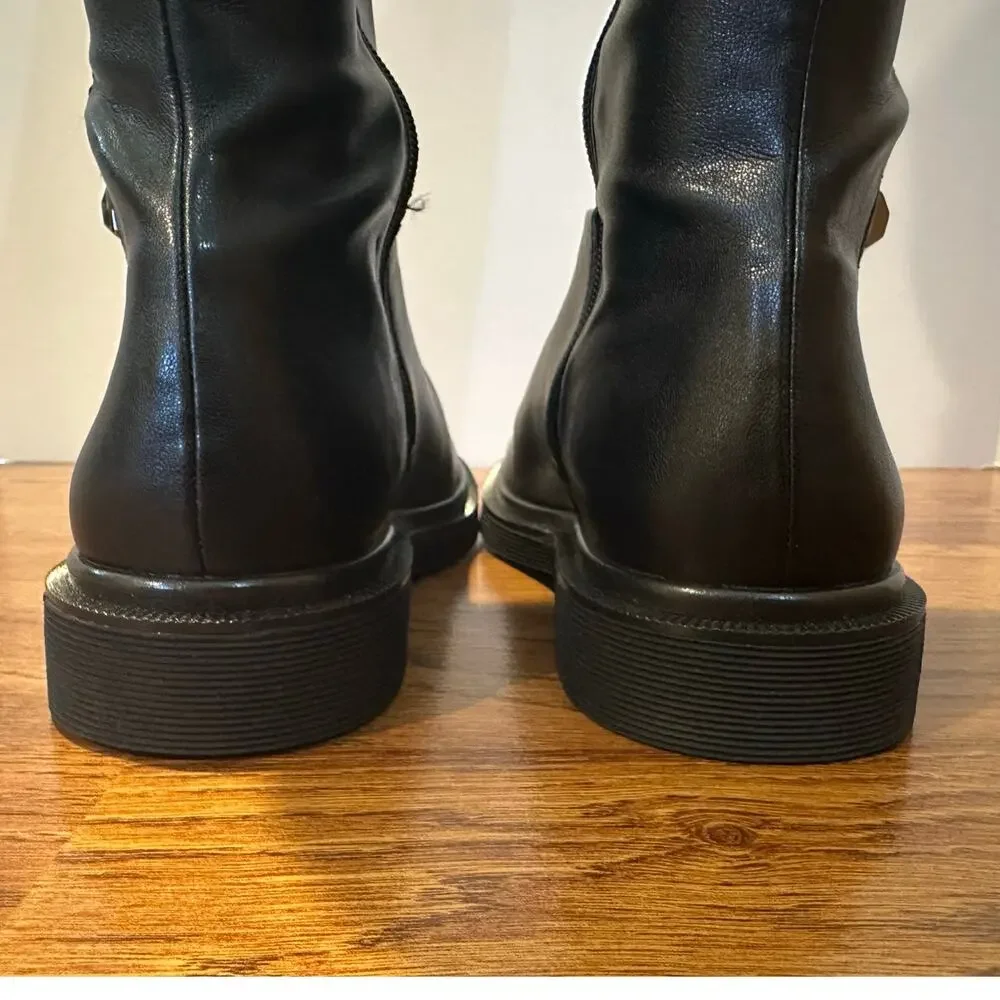 Franco Sarto Angeli Over the Knee Lug Sole Boots Black Women’s Size 8.5
